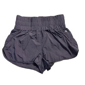 Free People FP Movement The Way Home Shorts Purple Athletic Workout Sz Large